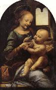 LEONARDO da Vinci The Benois Madonna oil